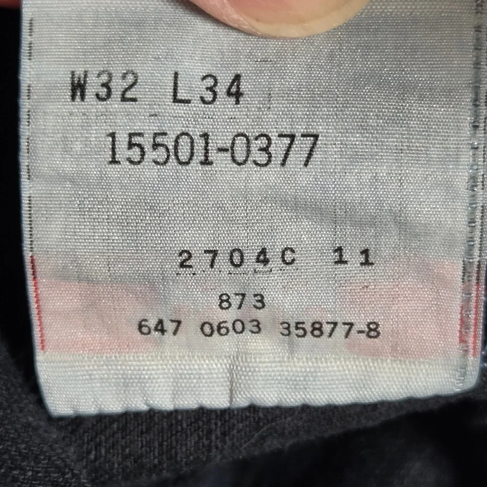 Vintage Levis 501 Original Fit Jeans Mens 31x33 (tag 32x34) Blue Button Fly